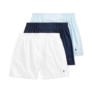 POLO RALPH LAUREN MENS 3 PK Classic Fit Woven Boxers~SZ SMALL~NIB
